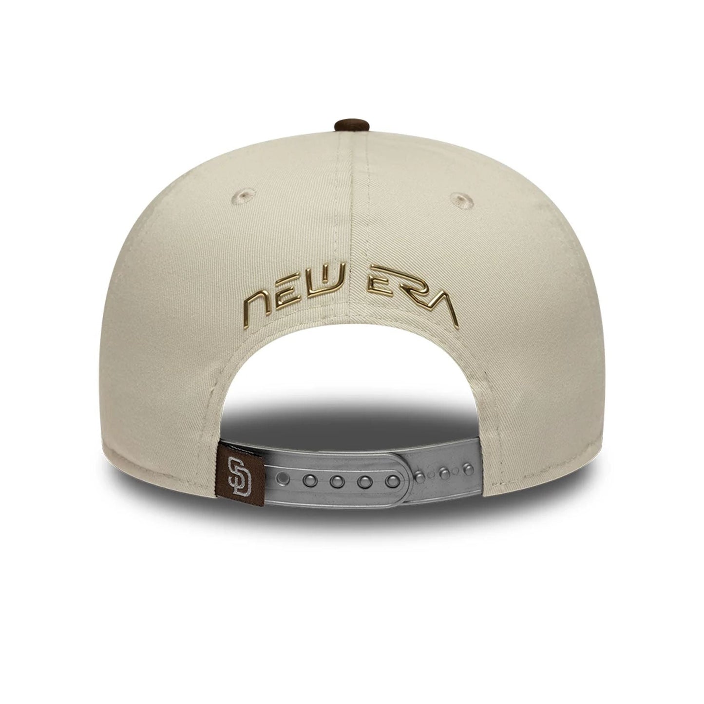 Pictured is this Hajime Sorayama X MLB San Diego Padres Retro Crown 9FIFTY cap in Cream. 3