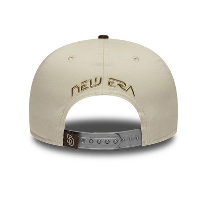 Pictured is this Hajime Sorayama X MLB San Diego Padres Retro Crown 9FIFTY cap in Cream. 3