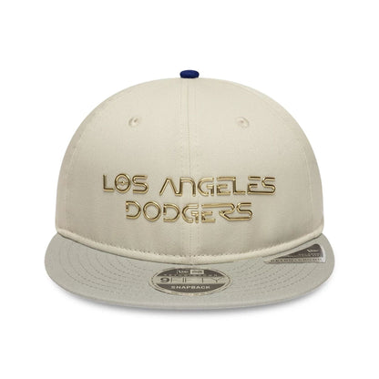 Pictured is this Hajime Sorayama X MLB LA Dodgers Retro Crown 9FIFTY cap in Cream. 4