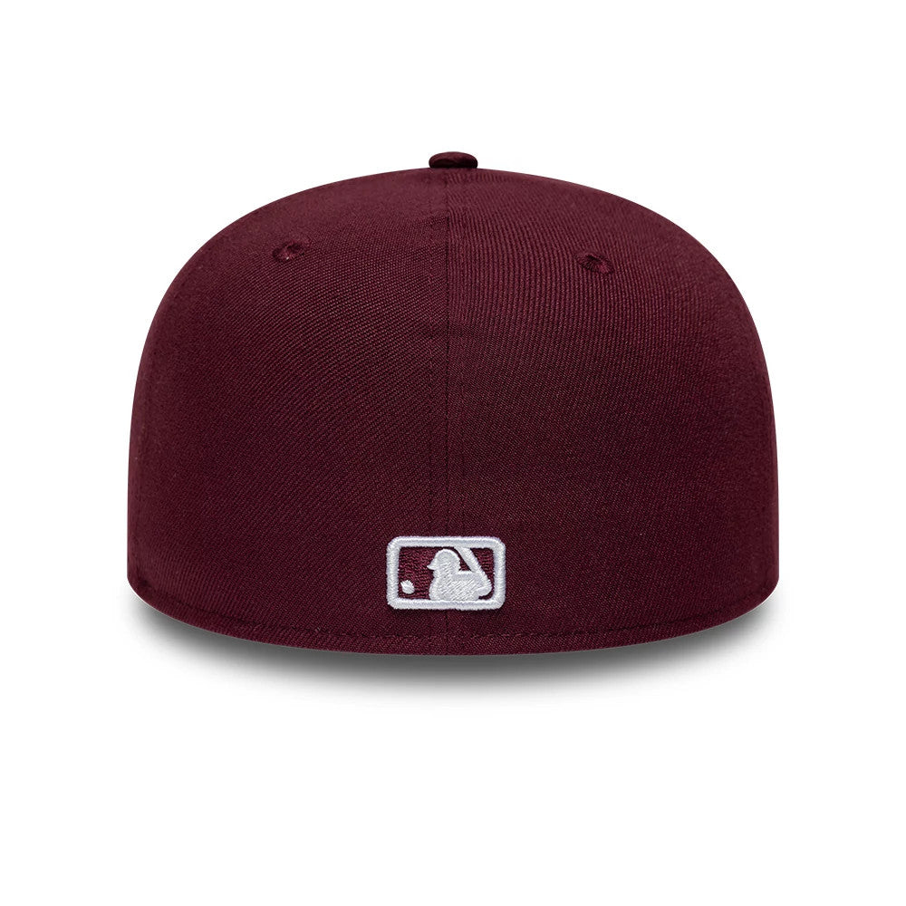Pictured is this MLB College Varsity St. Louis Cardinals Low Profile 59FIFTY Fitted cap in dark red. 7