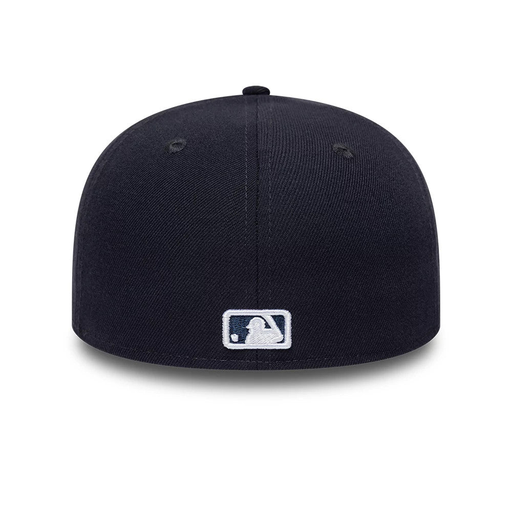 Pictured is this MLB College Varsity LA Dodgers Low Profile 59FIFTY Fitted cap in navy. 7