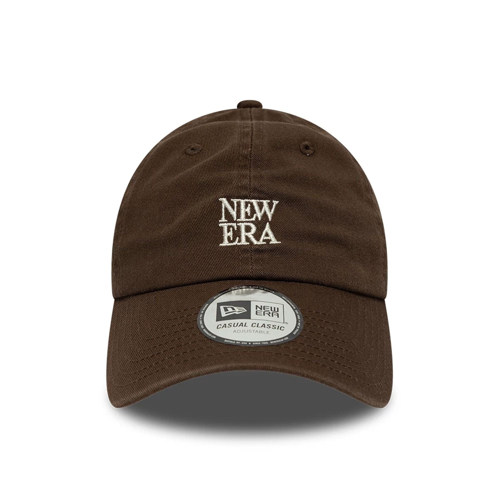 Pictured is this New Era Square Logo Casual Classic cap in dark brown. 2