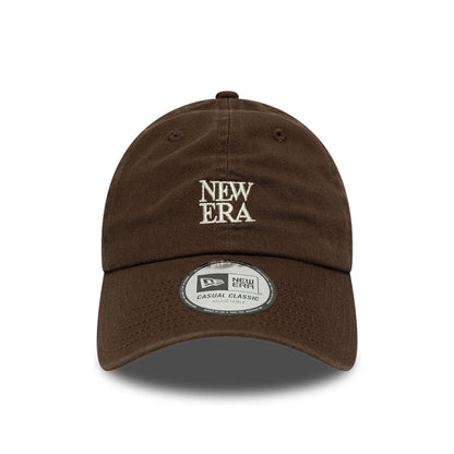 Pictured is this New Era Square Logo Casual Classic cap in dark brown. 2