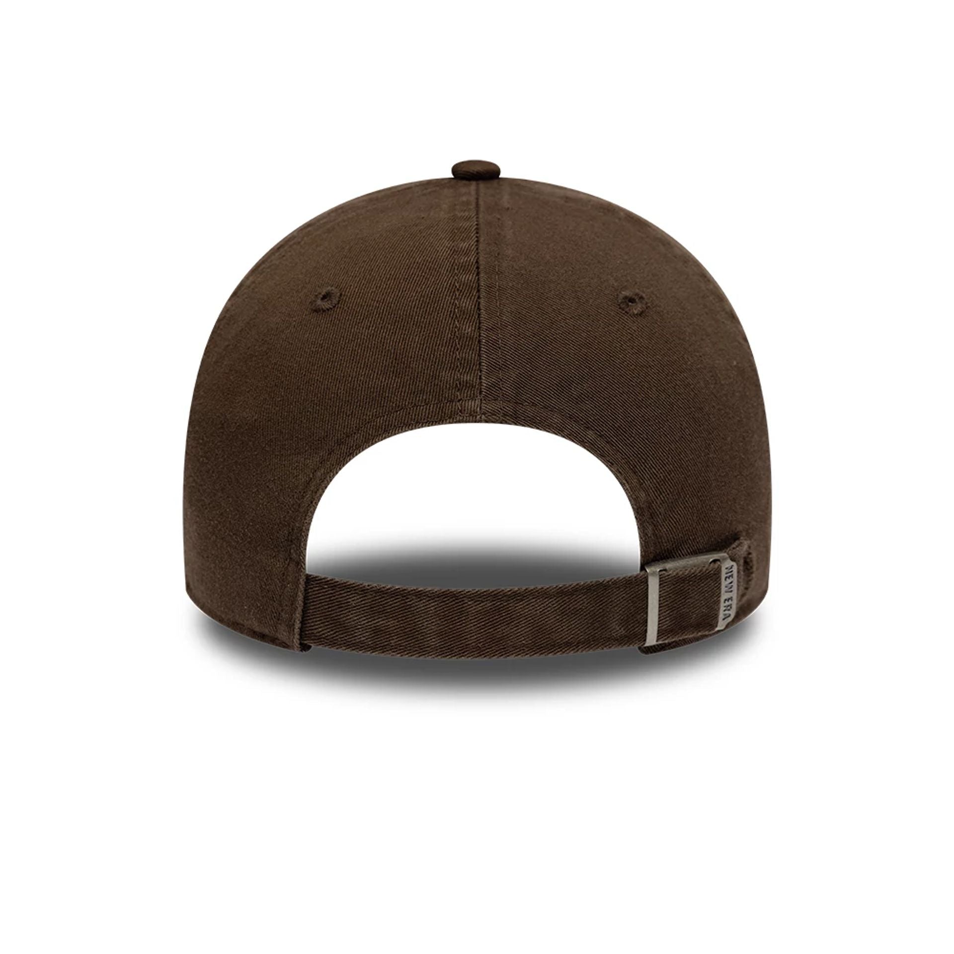 Pictured is this New Era Square Logo Casual Classic cap in dark brown. 4