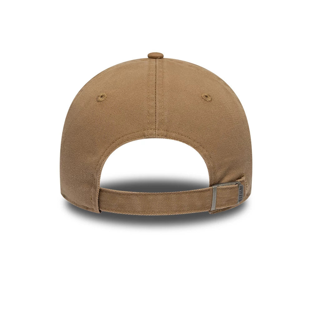 Pictured is this New Era Square Logo Casual Classic cap in Dark Beige. 4