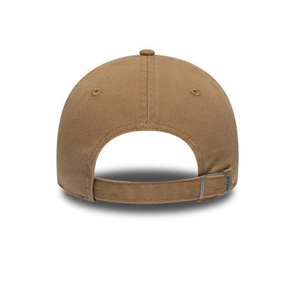 Pictured is this New Era Square Logo Casual Classic cap in Dark Beige. 4