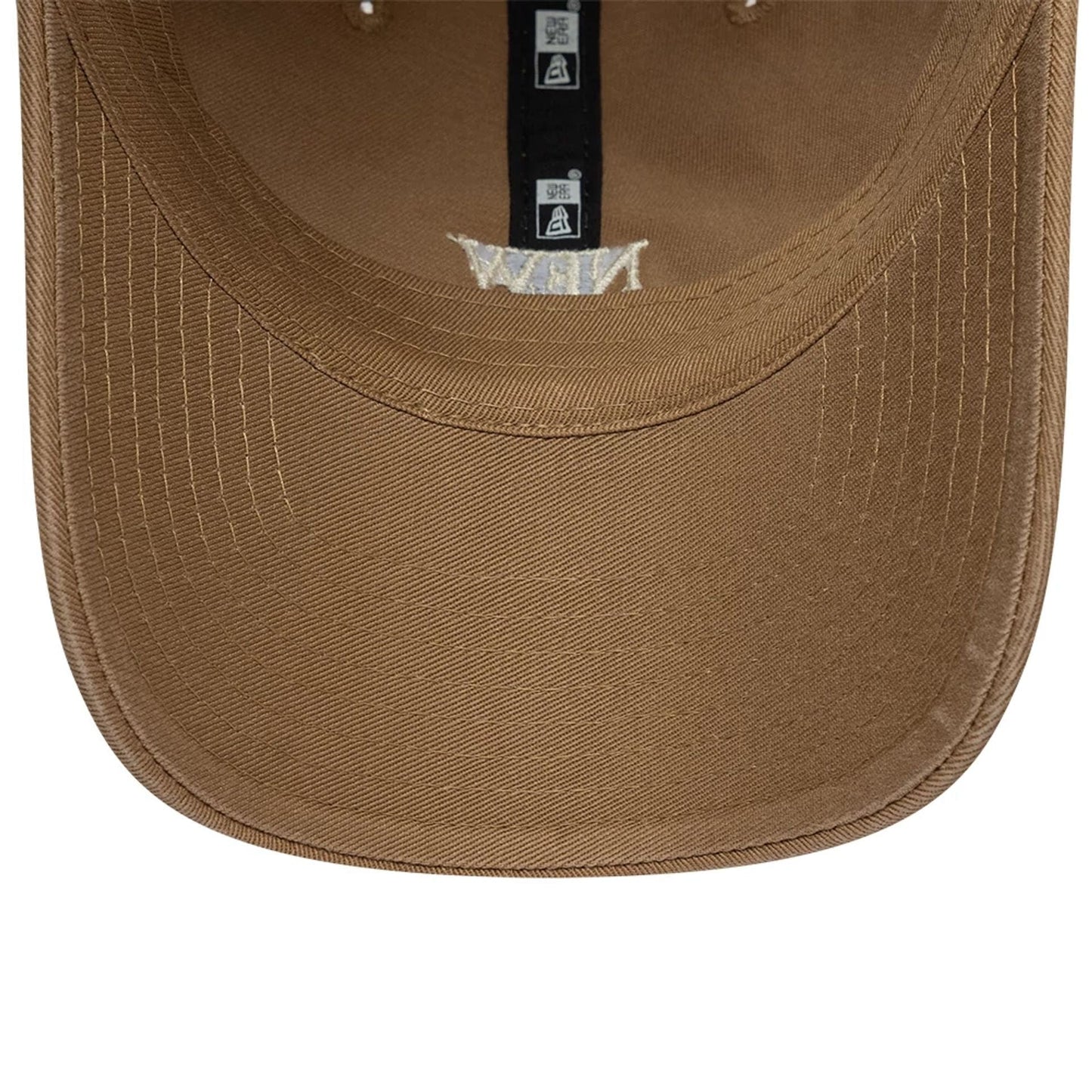 Pictured is this New Era Square Logo Casual Classic cap in Dark Beige. 7