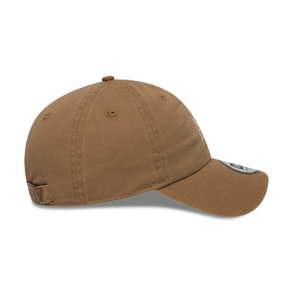 Pictured is this New Era Square Logo Casual Classic cap in Dark Beige. 6