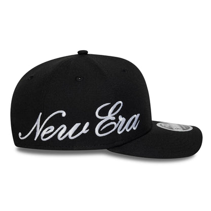 Pictured is this New Era Big Script 9FIFTY Stretch Snap cap in black. 5