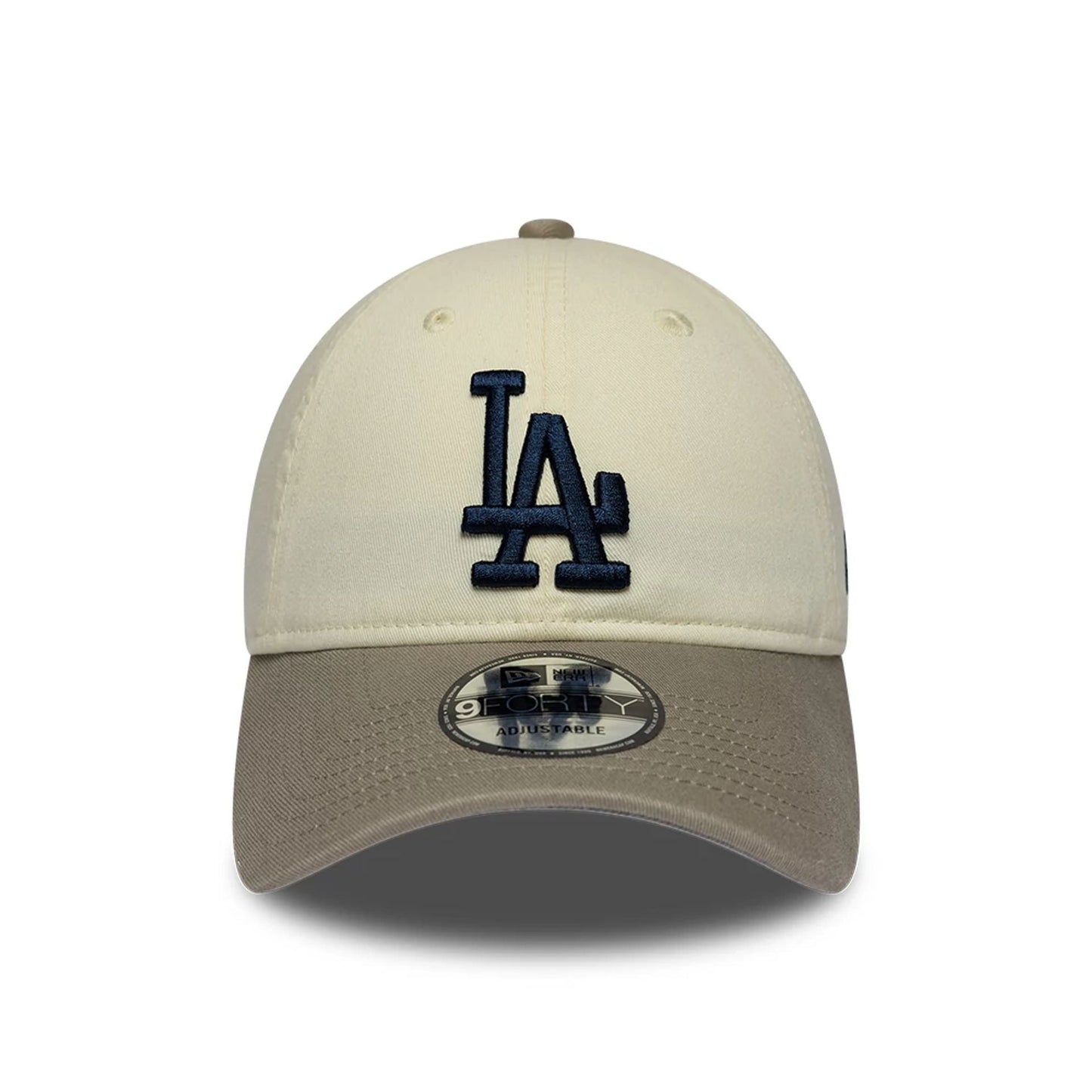 Pictured is this MLB LA Dodgers 9FORTY Unstructured cap in Cream. 3