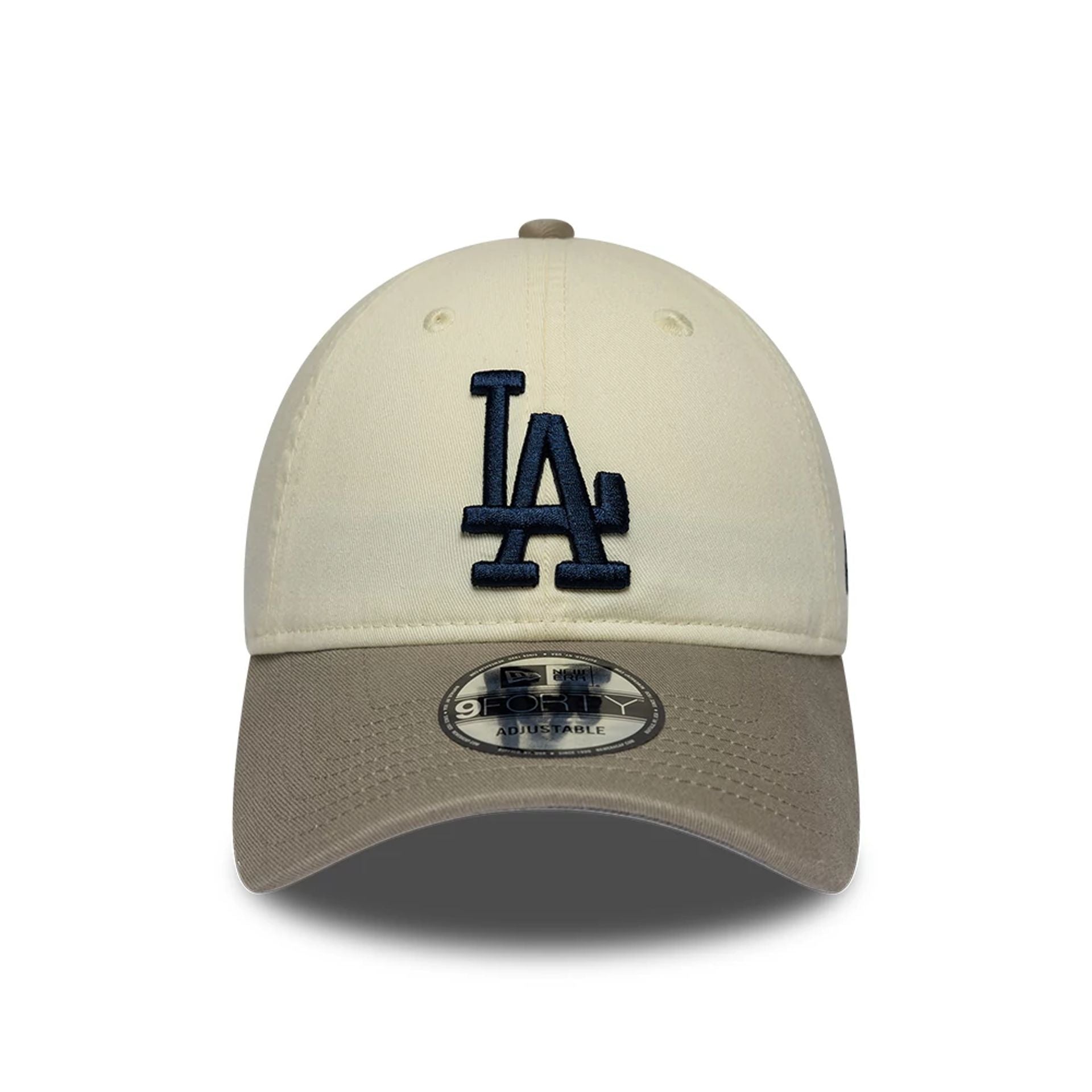 Pictured is this MLB LA Dodgers 9FORTY Unstructured cap in Cream. 3