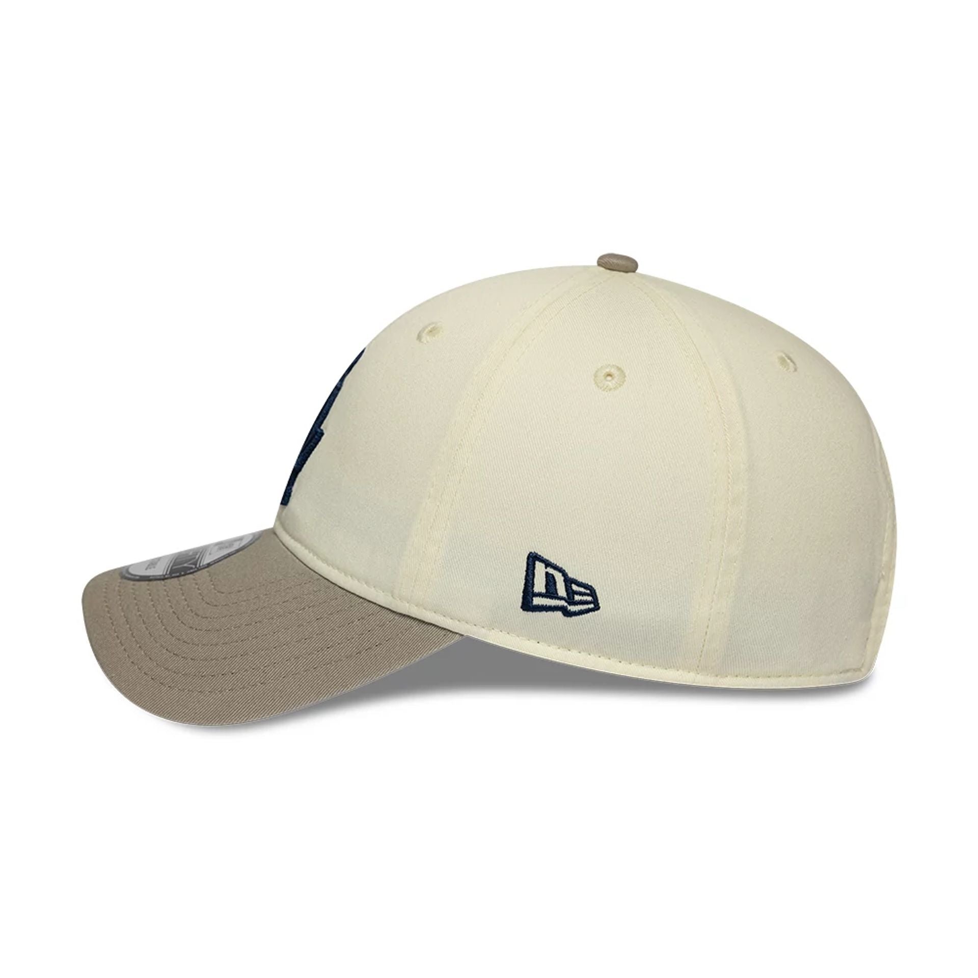 Pictured is this MLB LA Dodgers 9FORTY Unstructured cap in Cream. 5