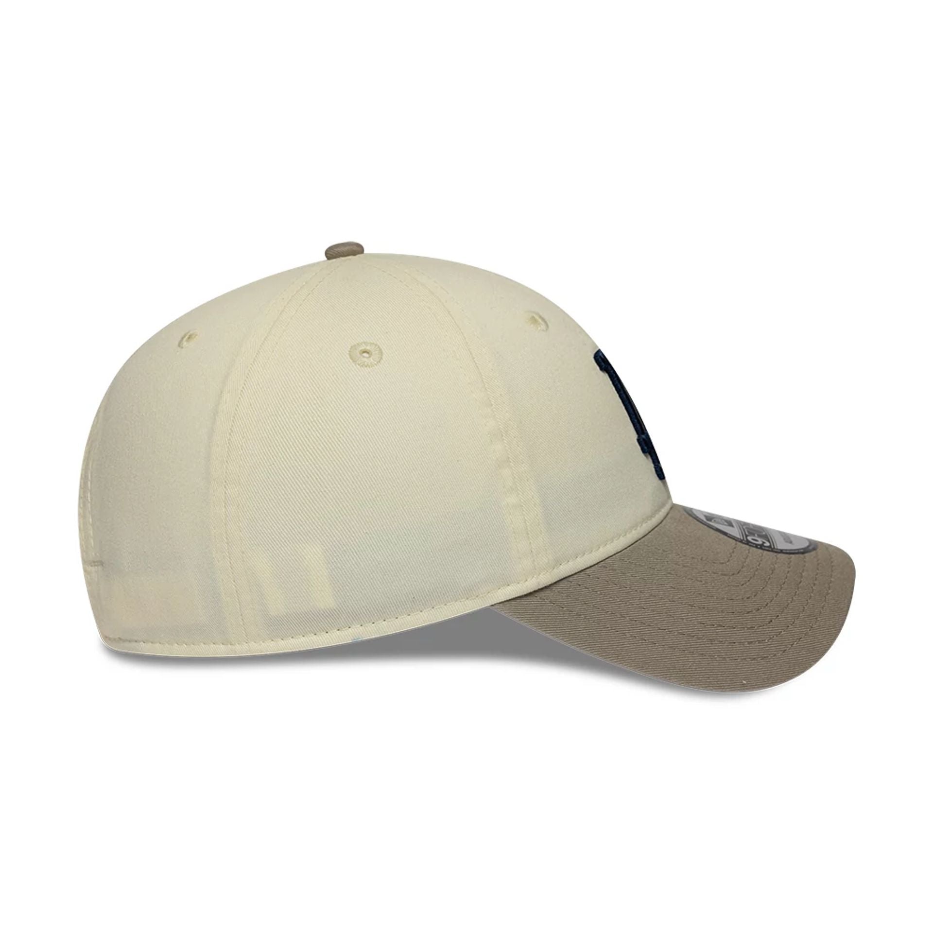 Pictured is this MLB LA Dodgers 9FORTY Unstructured cap in Cream. 6