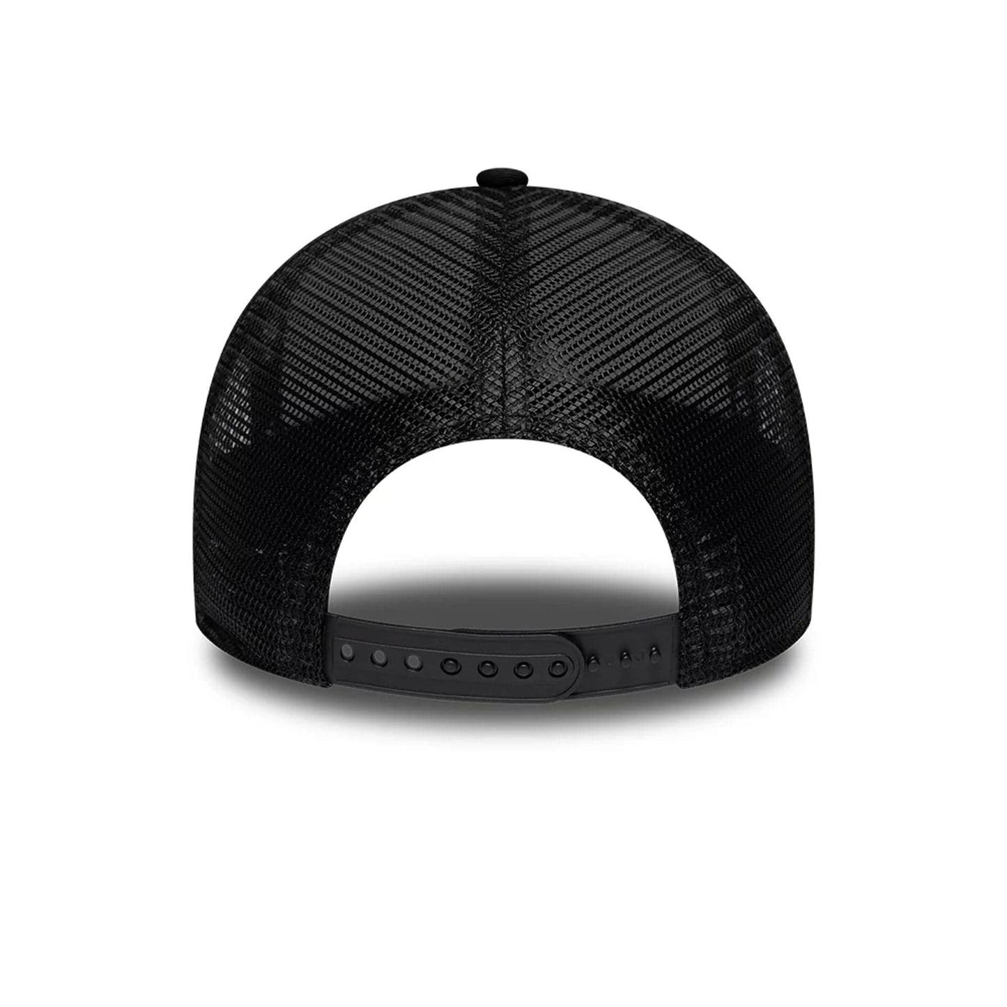 Pictured is this New Era Flag Patch 9FORTY A-Frame Trucker cap in white. 6