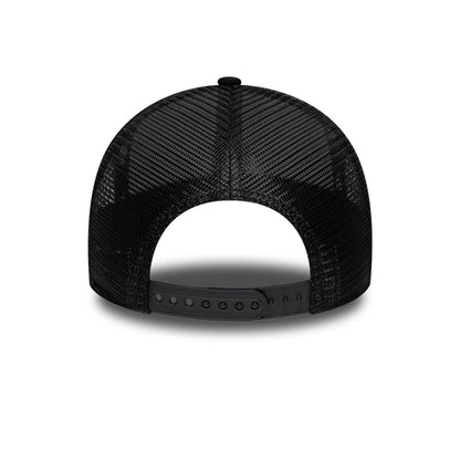 Pictured is this New Era Flag Patch 9FORTY A-Frame Trucker cap in white. 6