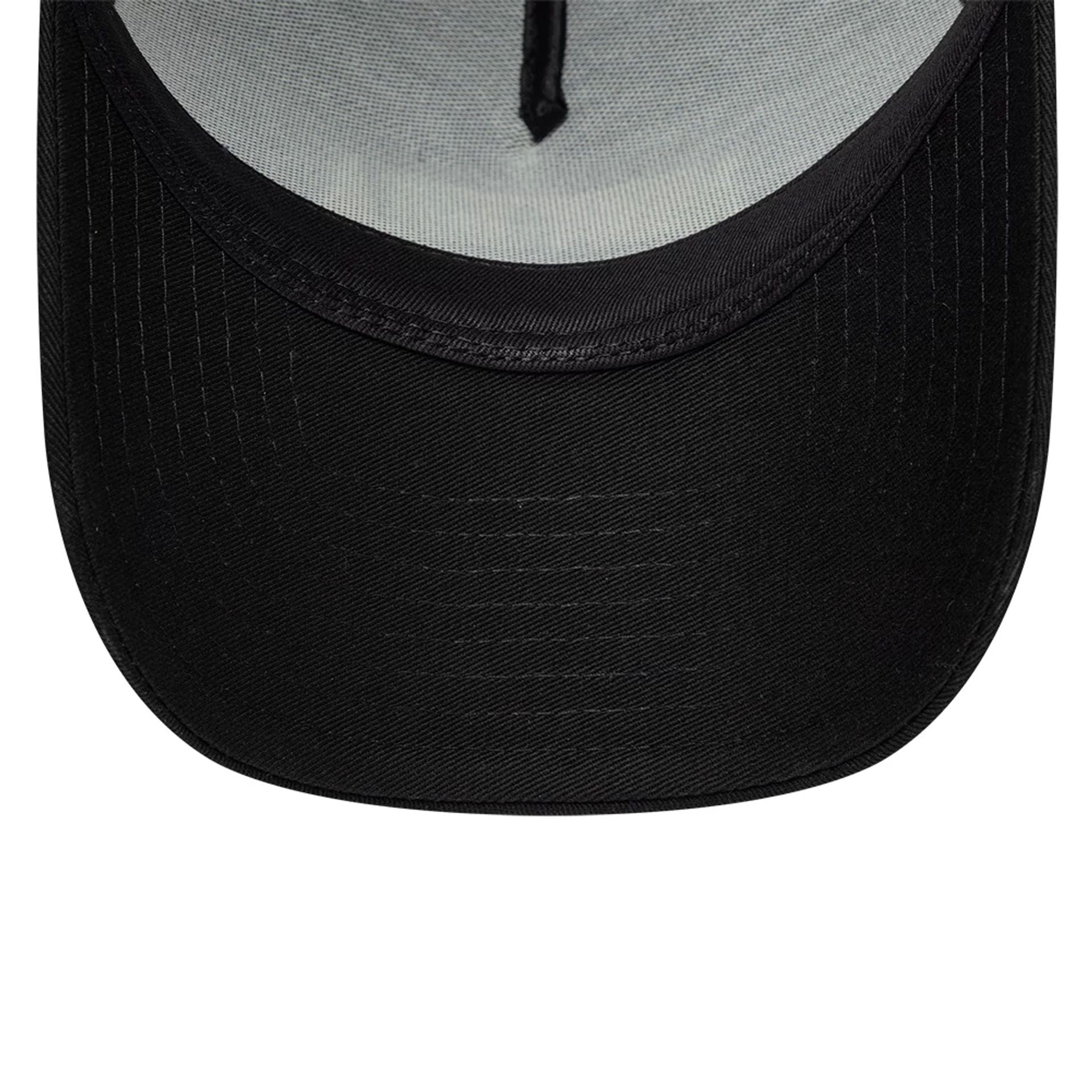 Pictured is this New Era Collegiate 9FORTY A-Frame Trucker cap in black. 7