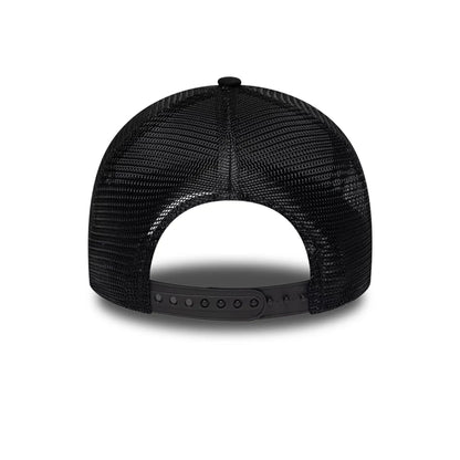 Pictured is this New Era Circle 9FORTY A-Frame Trucker cap in black. 6