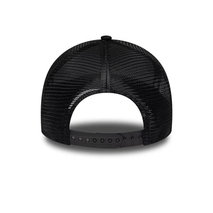 Pictured is this New Era Circle 9FORTY A-Frame Trucker cap in black. 6