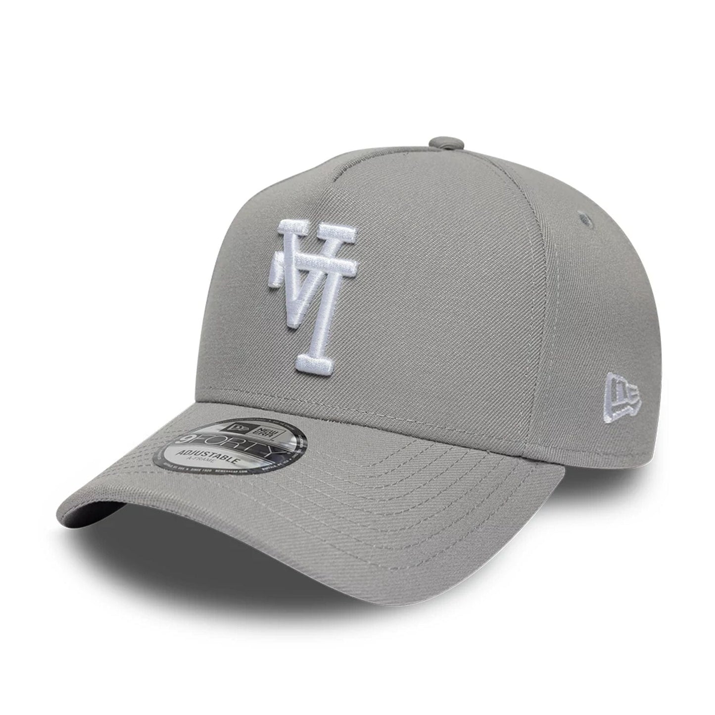 Pictured is this MLB Upside Down LA Dodgers 9FORTY A-Frame cap in grey. 1