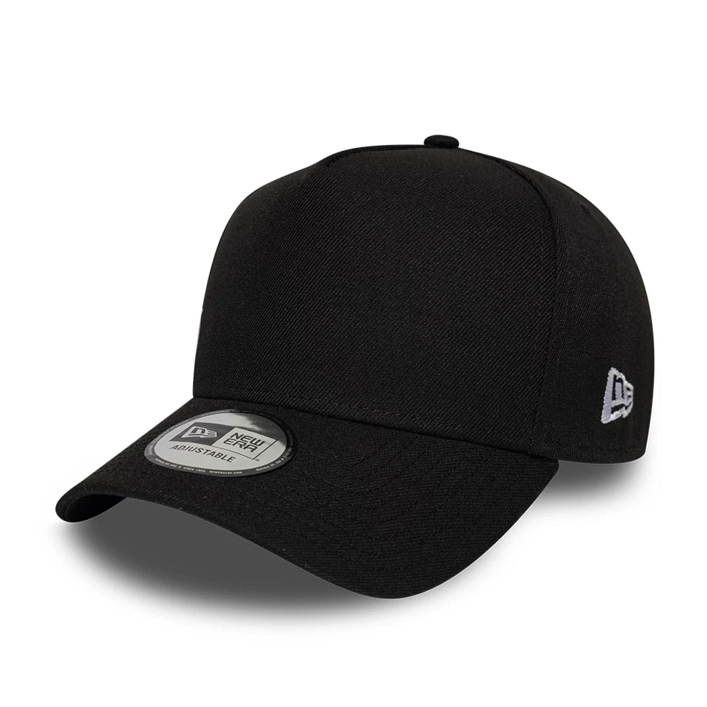 Pictured is this New Era Essential Tagging 9FORTY A-Frame cap in black. 4