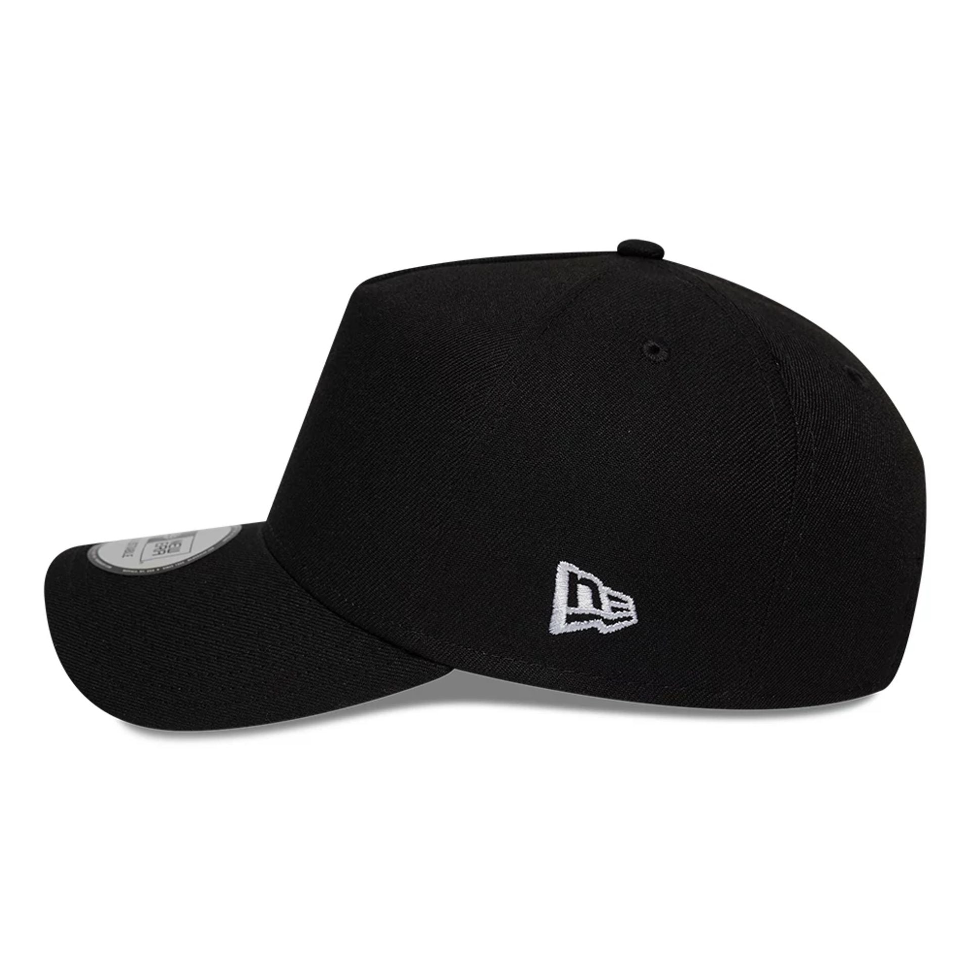 Pictured is this New Era Essential Tagging 9FORTY A-Frame cap in black. 6