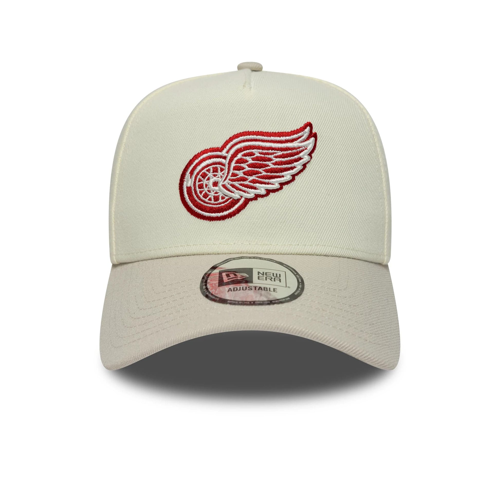 Pictured is this NHL Detroit Red Wings 9FORTY A-Frame cap in Cream. 2