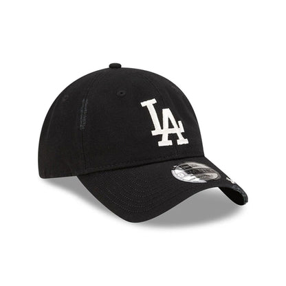 Pictured is this MLB Visor Logo LA Dodgers 9TWENTY Adjustable cap in black. 3