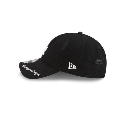 Pictured is this MLB Visor Logo LA Dodgers 9TWENTY Adjustable cap in black. 4