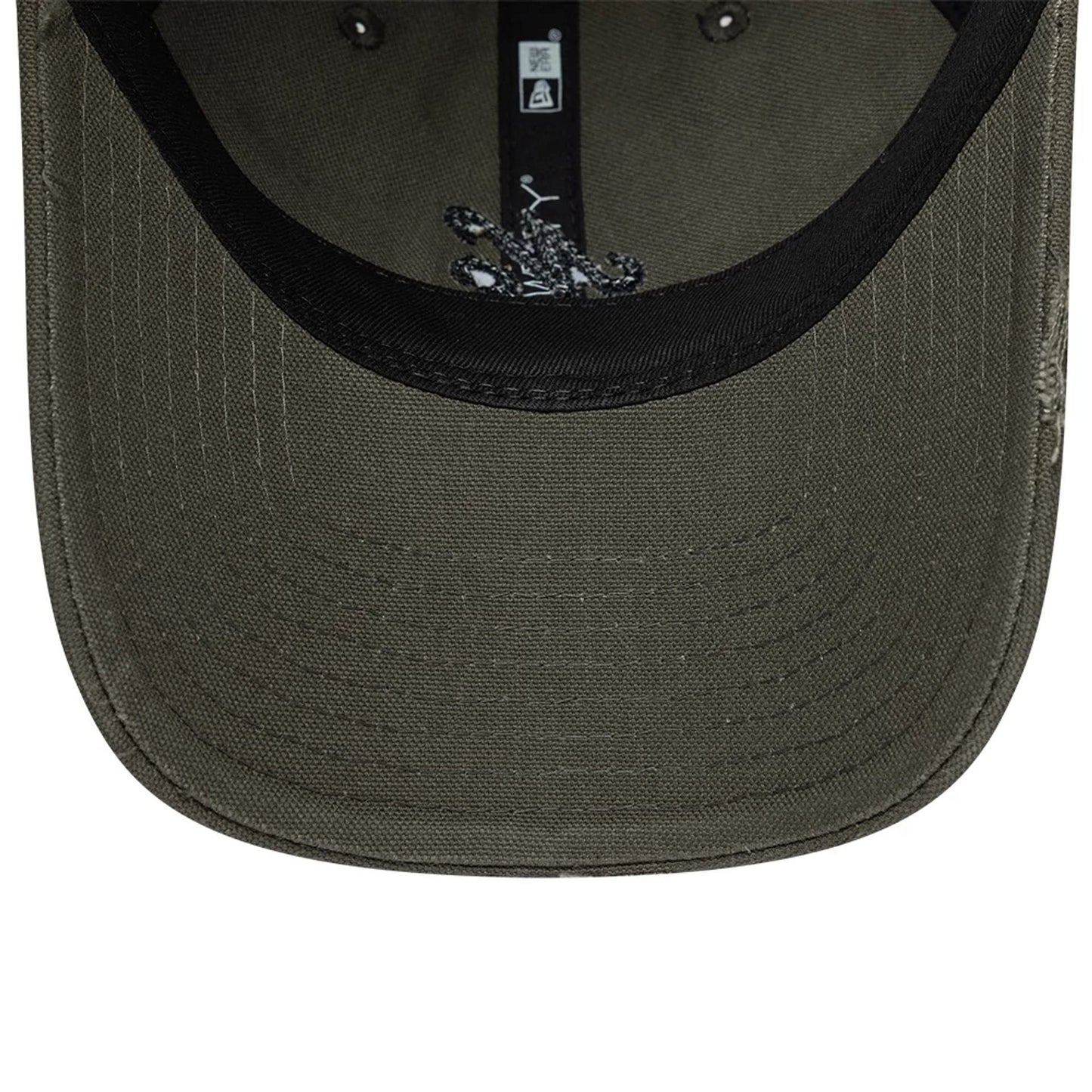 Pictured is this New Era Distressed 9TWENTY cap in Dark Green. 5