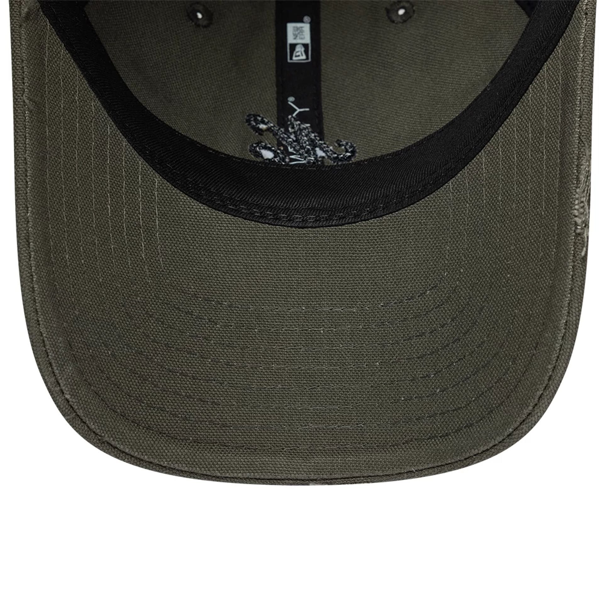 Pictured is this New Era Distressed 9TWENTY cap in Dark Green. 5