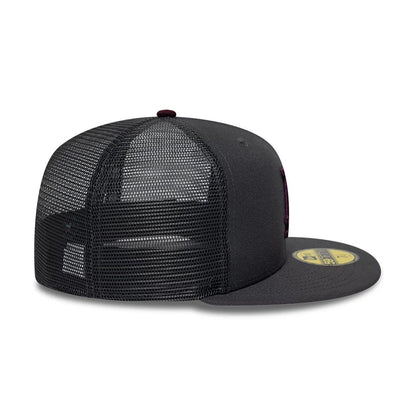 Pictured is this MLB Hydrangea LA Dodgers 59FIFTY Fitted cap in dark grey. 7