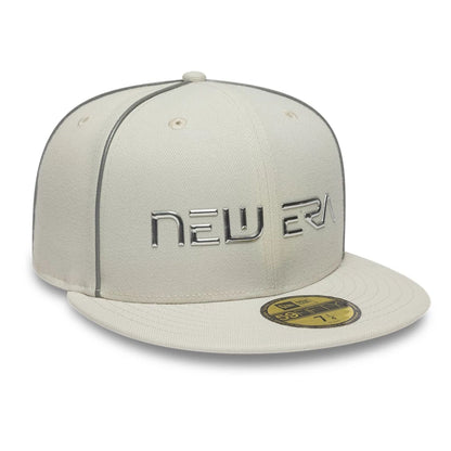 Pictured is this Hajime Sorayama X New Era 59FIFTY Fitted cap in Cream. 5