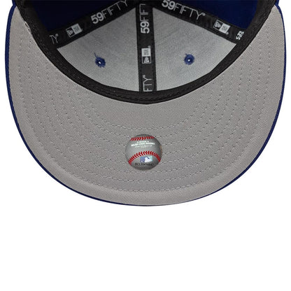 Pictured is this Hajime Sorayama X MLB LA Dodgers 59FIFTY Fitted cap in Dark Blue. 2