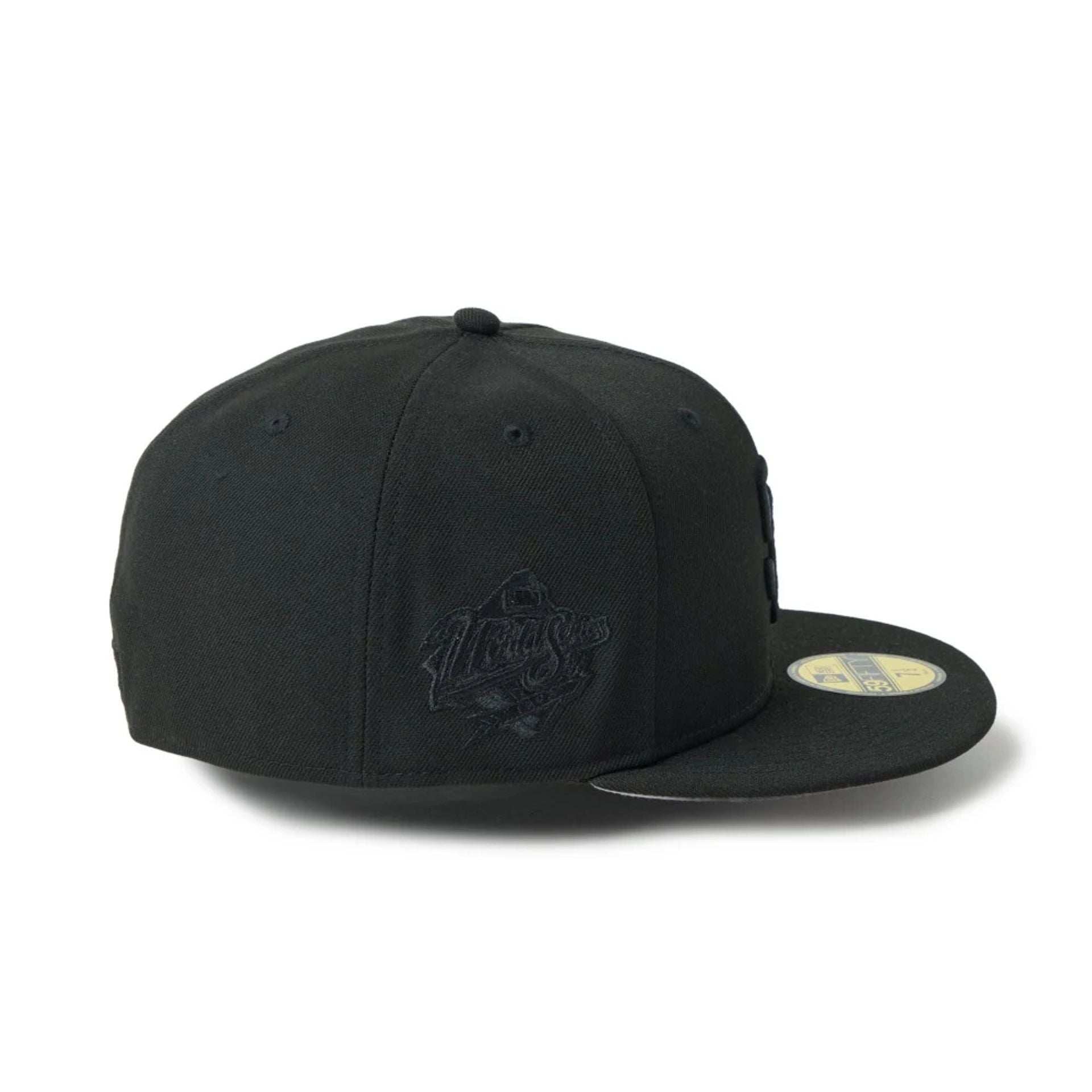 Pictured is this MLB San Diego Padres 59FIFTY Fitted cap in black. 7