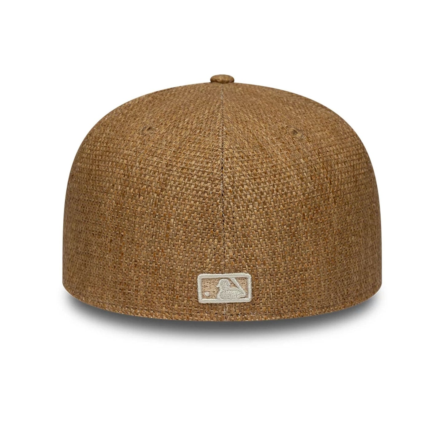 Pictured is this MLB Straw San Diego Padres 59FIFTY Fitted cap in Dark Beige. 4