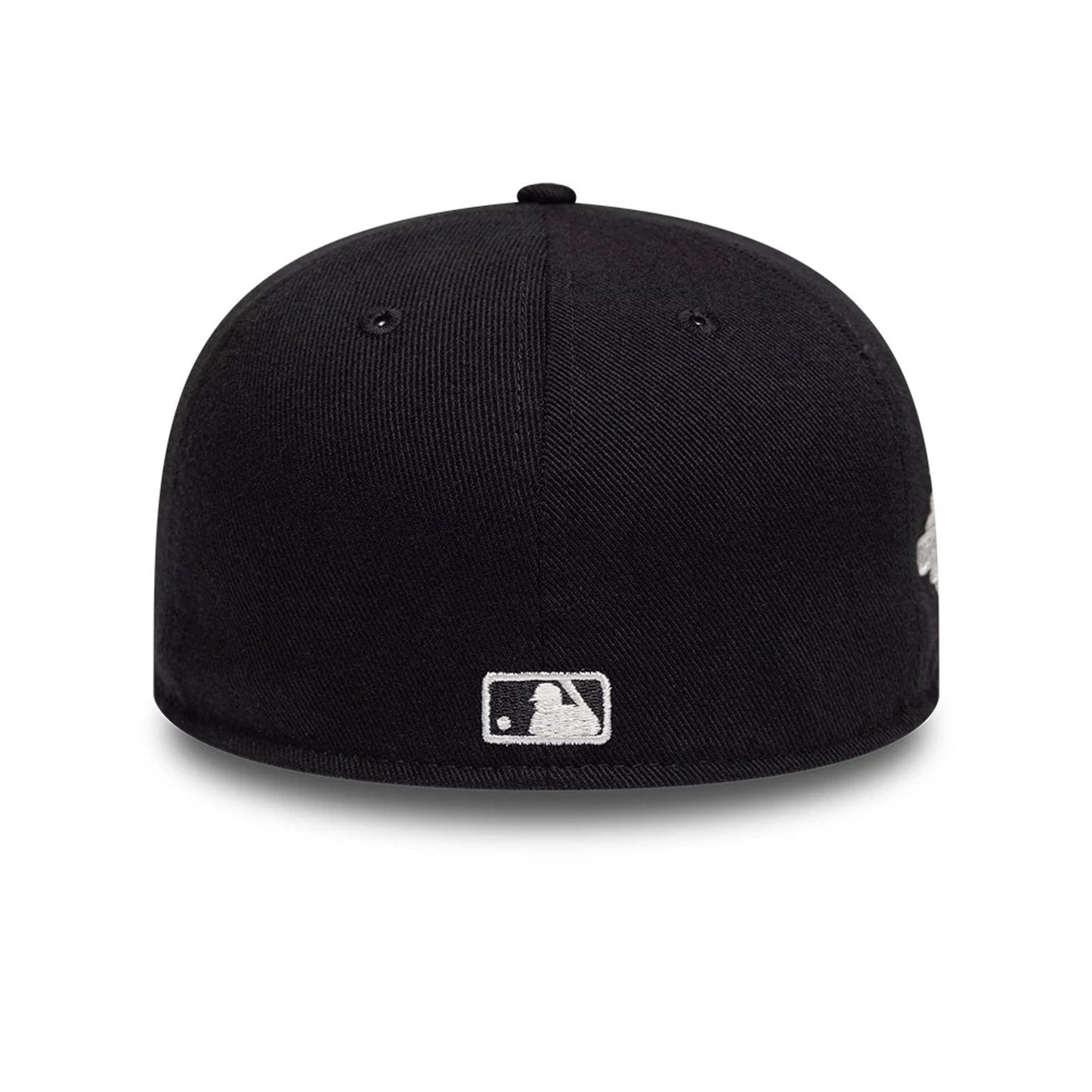 Pictured is this MLB Distressed New York Yankees 59FIFTY Fitted cap in black. 6