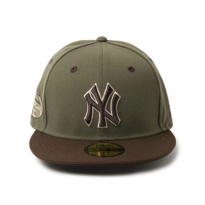 Pictured is this MLB Camo New York Yankees 59FIFTY Fitted cap in green. 2
