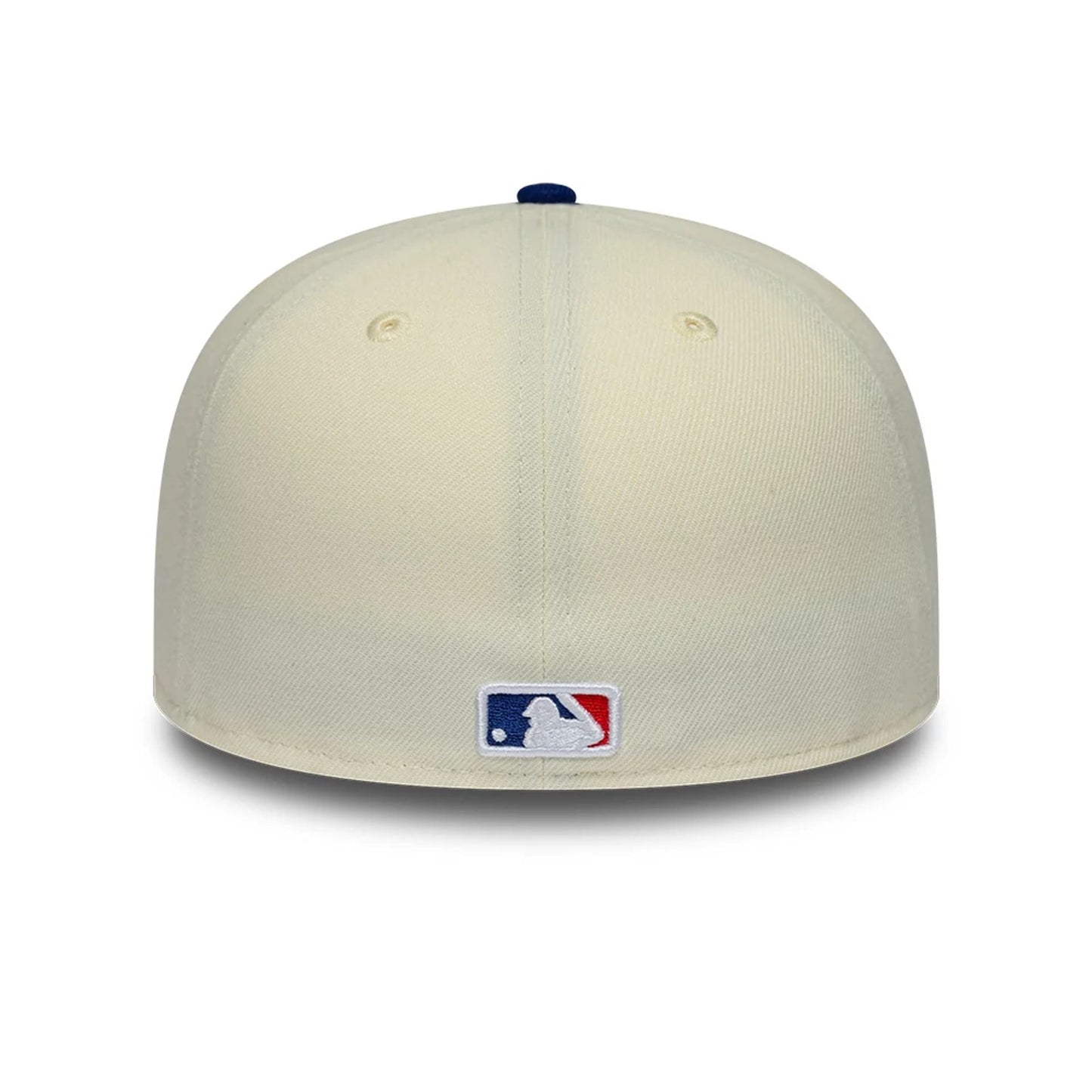 Pictured is this MLB Upside Down LA Dodgers 59FIFTY Fitted cap in cream. 5