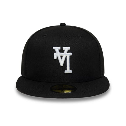 Pictured is this MLB Upside Down LA Dodgers 59FIFTY Fitted cap in black. 3