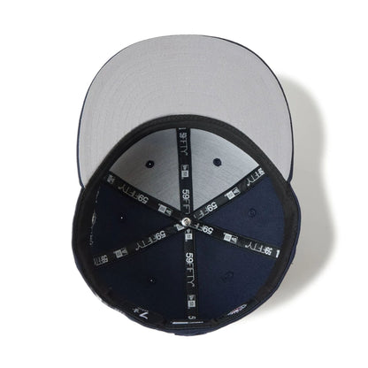 Pictured is this MLB LA Dodgers 59FIFTY Fitted cap in navy. 3
