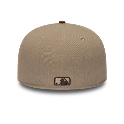 Pictured is this MLB Mocha Mousse LA Dodgers 59FIFTY Fitted cap in multi. 5