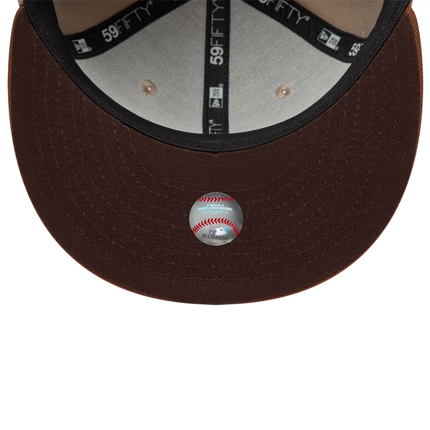 Pictured is this MLB Mocha Mousse LA Dodgers 59FIFTY Fitted cap in multi. 2