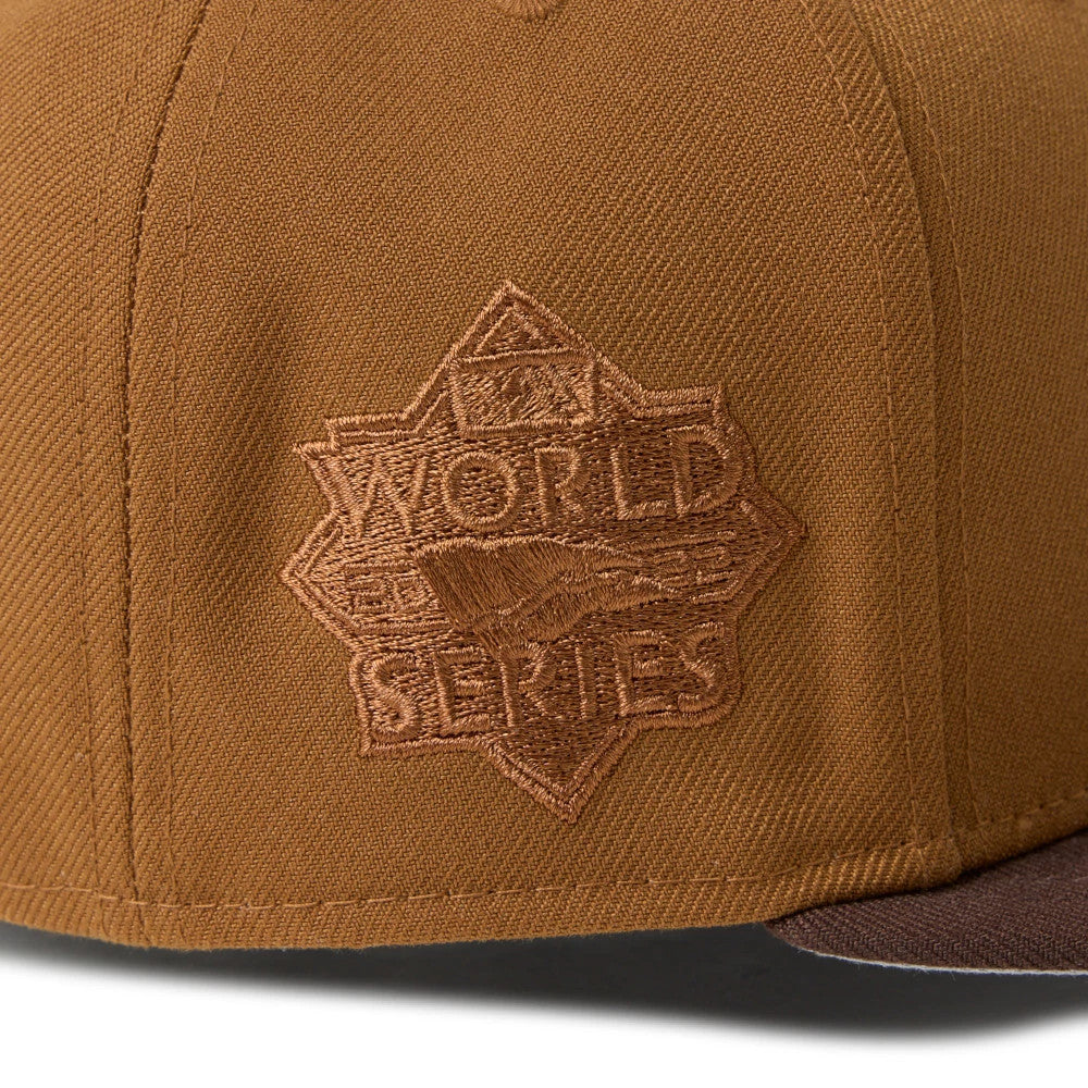 Pictured is this MLB Houston Astros 59FIFTY Fitted cap in Brown. 6