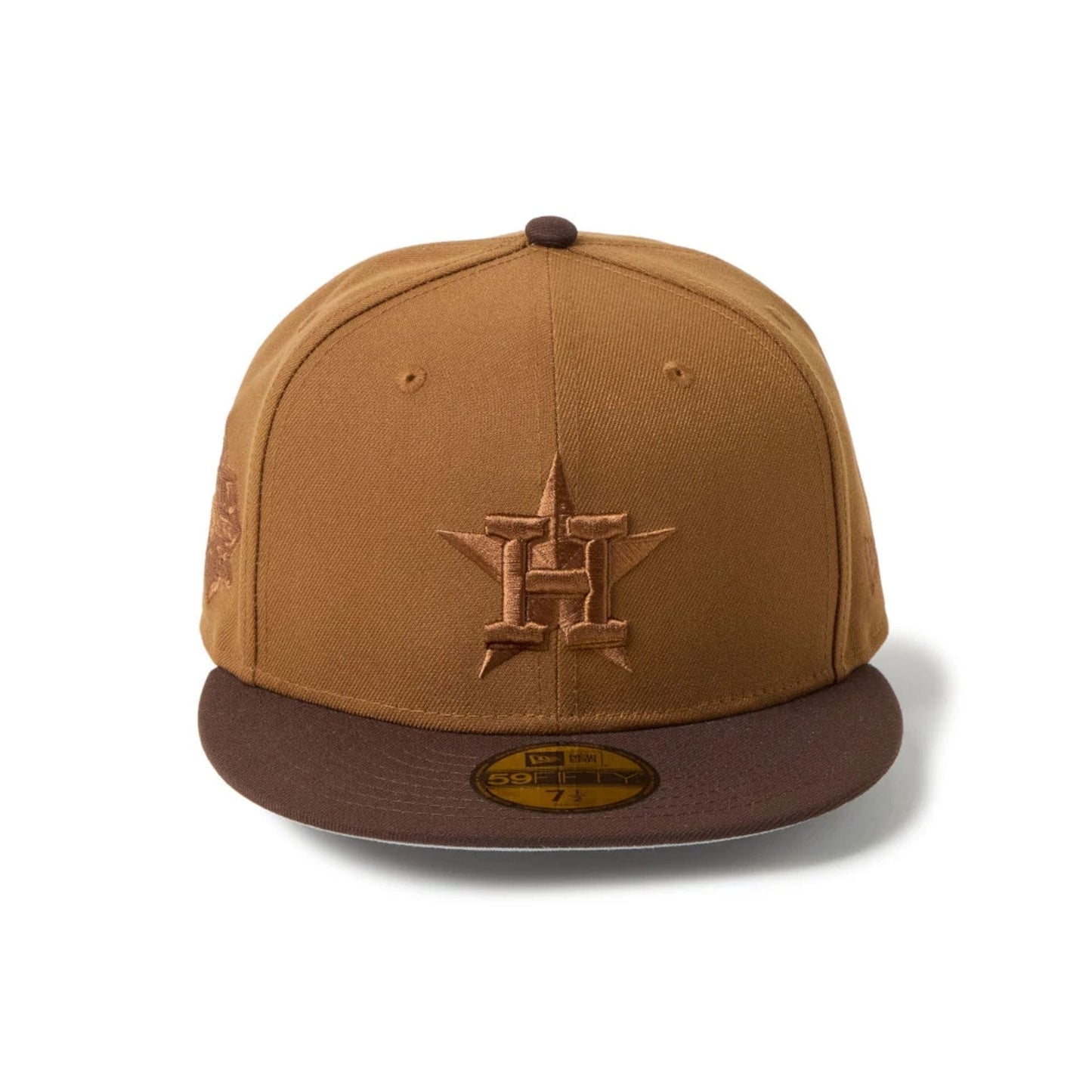 Pictured is this MLB Houston Astros 59FIFTY Fitted cap in Brown. 2