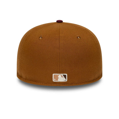 Pictured is this New Era Mocha Mousse Arizona Diamondbacks 59FIFTY Fitted cap in dark beige. 5