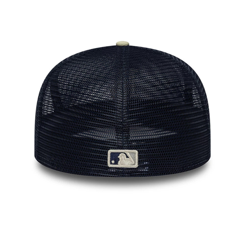 Pictured is this MLB All Mesh LA Dodgers 59FIFTY Fitted cap in navy. 5