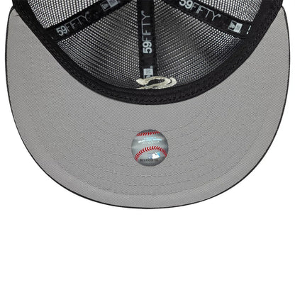 Pictured is this MLB All Mesh Chicago White Sox 59FIFTY Fitted cap in dark grey. 2