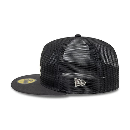 Pictured is this MLB All Mesh Chicago White Sox 59FIFTY Fitted cap in dark grey. 6