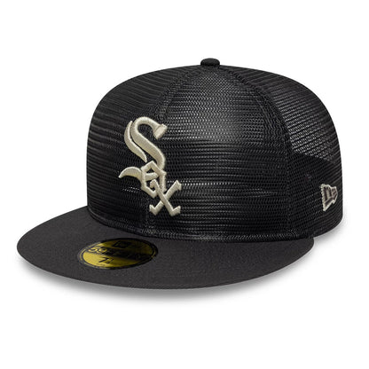 Pictured is this MLB All Mesh Chicago White Sox 59FIFTY Fitted cap in dark grey. 1