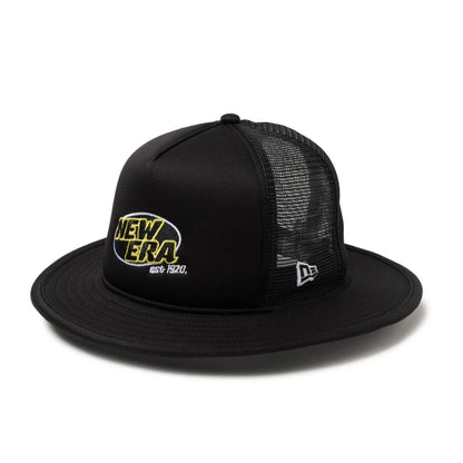 Pictured is this New Era Fitted Bucket hat in black. 1